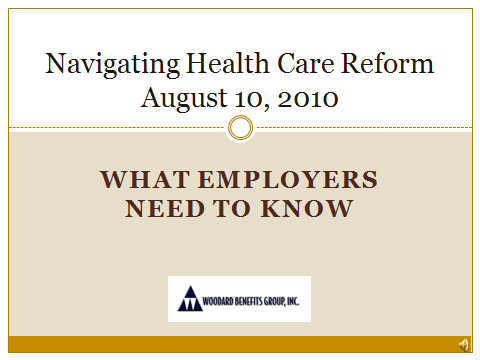Navigating Health Care Reform